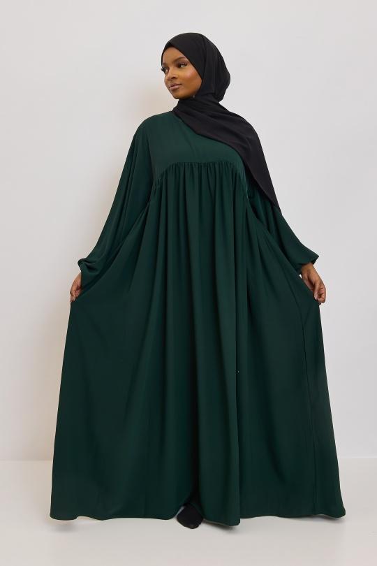 Abaya Femme Noir SILVER FASHION 3001 Efashion Paris