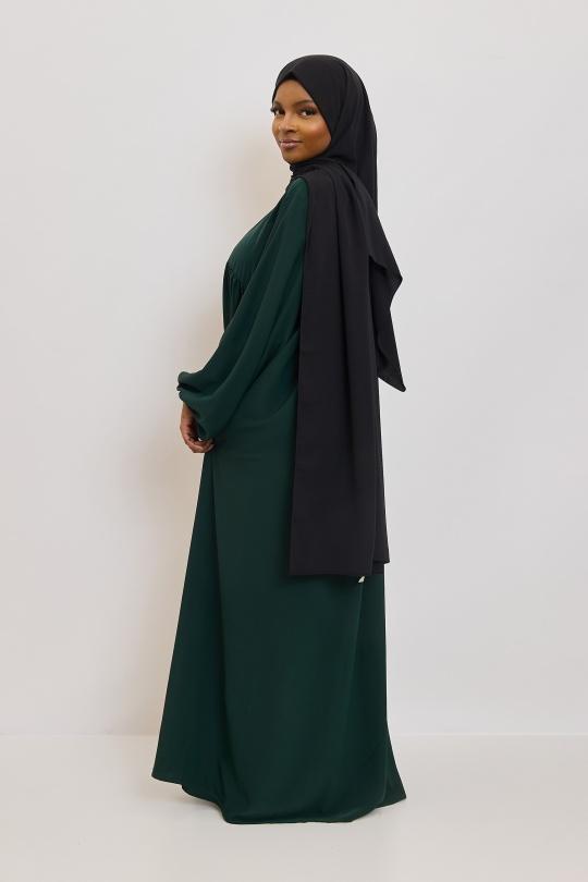 Abaya Femme Noir SILVER FASHION 3001 Efashion Paris
