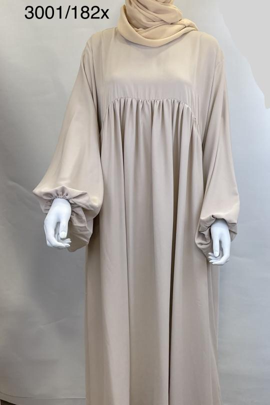 Abaya Femme Noir SILVER FASHION 3001 Efashion Paris