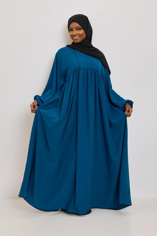 Abaya Femme Noir SILVER FASHION 3001 Efashion Paris