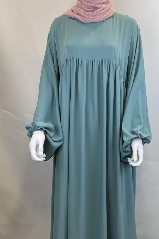 Abaya Femme Noir SILVER FASHION 3001 Efashion Paris