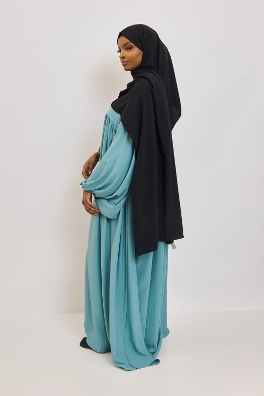 Abaya Femme Noir SILVER FASHION 3001 Efashion Paris