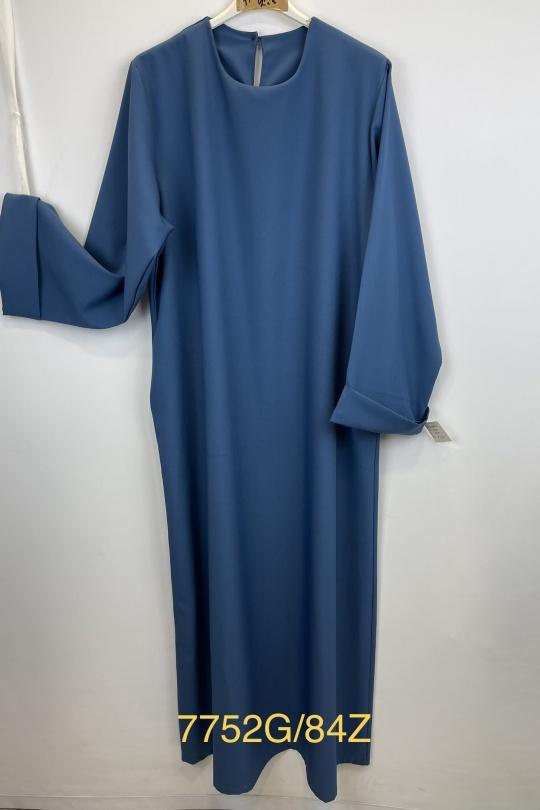 Abaya Femme Noir SILVER FASHION 7752G Efashion Paris