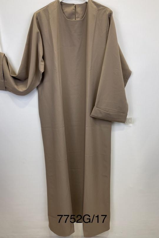 Abaya Femme Noir SILVER FASHION 7752G Efashion Paris