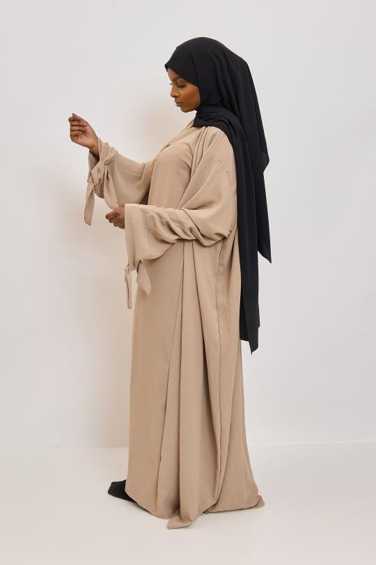 Abaya Femme Beige SILVER FASHION 2601 Efashion Paris