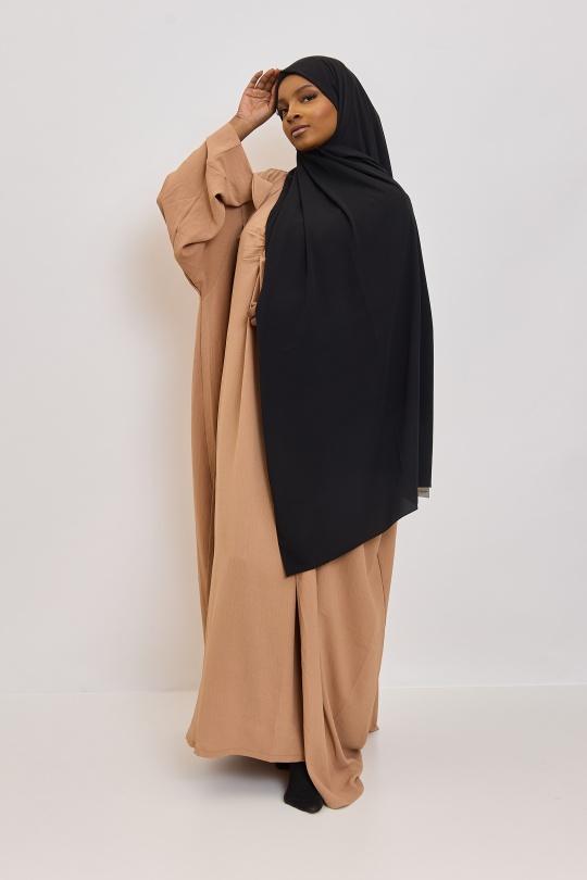 Abaya Femme Beige SILVER FASHION 2601 Efashion Paris