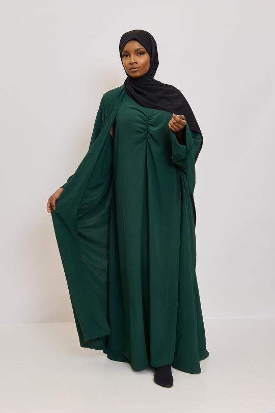 Abaya Femme Beige SILVER FASHION 2601 Efashion Paris