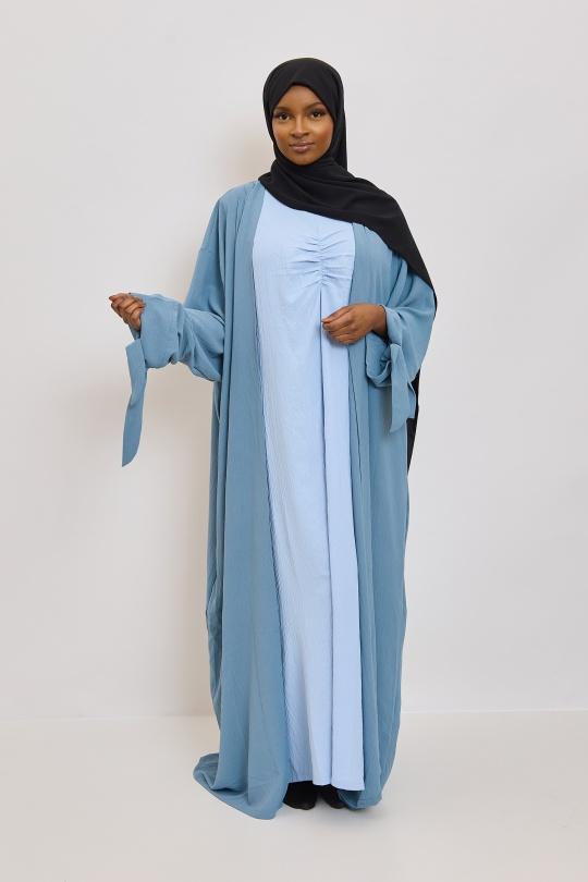 Abaya Femme Beige SILVER FASHION 2601 Efashion Paris