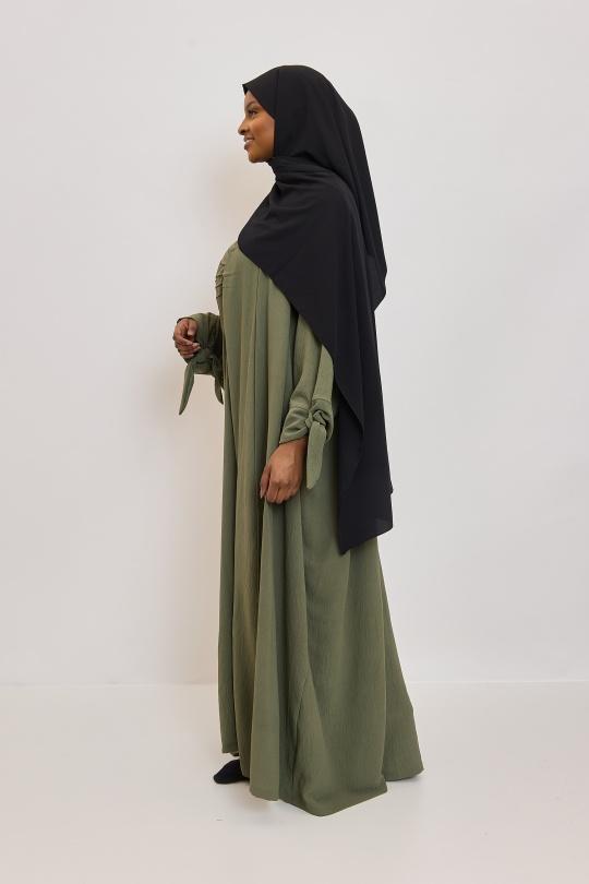 Abaya Femme Beige SILVER FASHION 2601 Efashion Paris