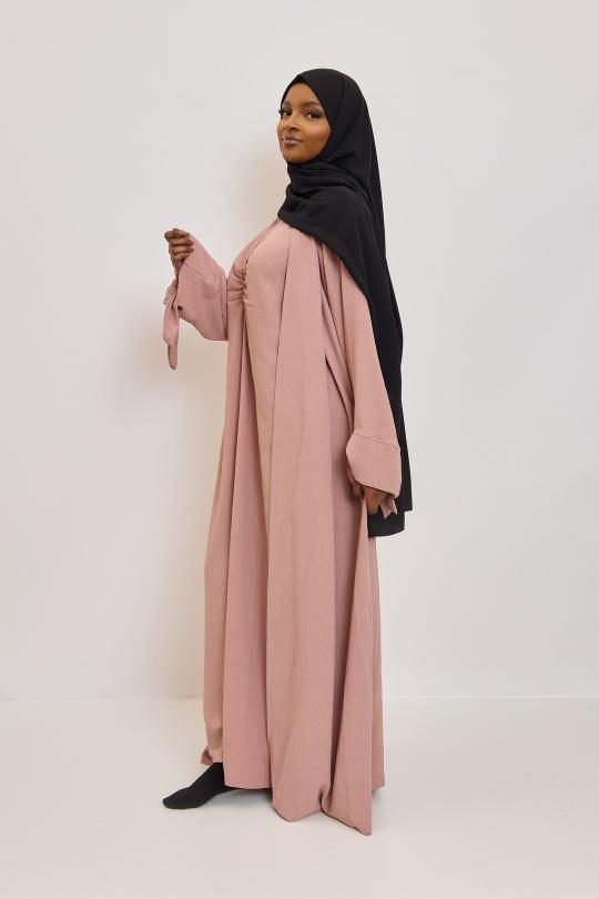 Abaya Femme Beige SILVER FASHION 2601 Efashion Paris