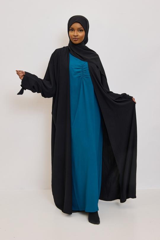 Abaya Femme Beige SILVER FASHION 2601 Efashion Paris