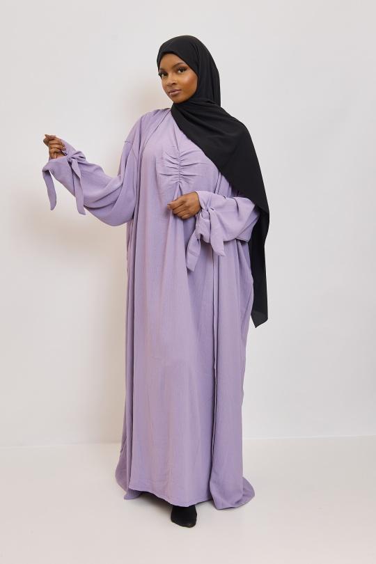 Abaya Femme Beige SILVER FASHION 2601 Efashion Paris