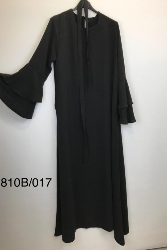 Abaya Femme Noir SILVER FASHION 1810B Efashion Paris