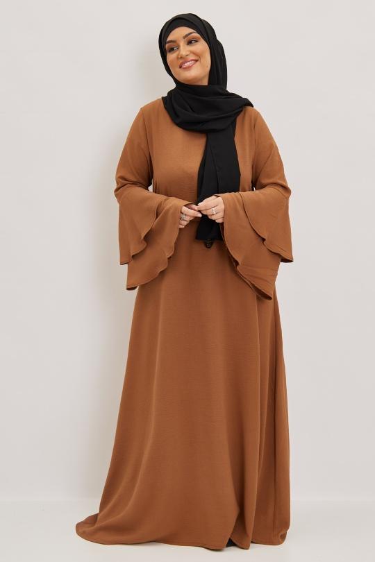 Abaya Femme Noir SILVER FASHION 1810B Efashion Paris