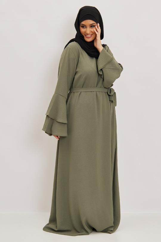 Abaya Femme Noir SILVER FASHION 1810B Efashion Paris