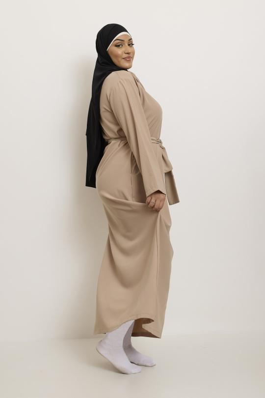 Abaya Femme Beige SILVER FASHION 2009R Efashion Paris