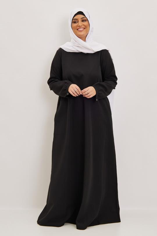 Abaya Femme Noir SILVER FASHION 2112 Efashion Paris