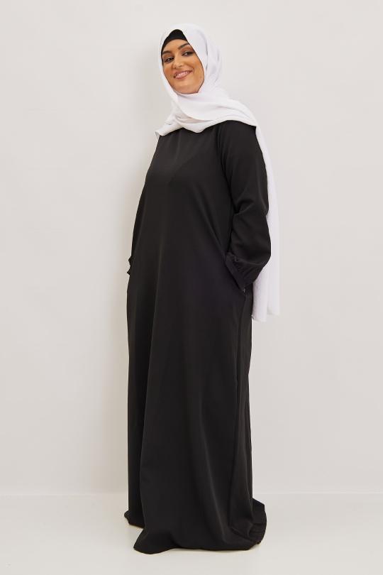 Abaya Femme Noir SILVER FASHION 2112 Efashion Paris