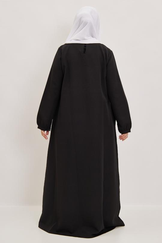 Abaya Femme Noir SILVER FASHION 2112 Efashion Paris