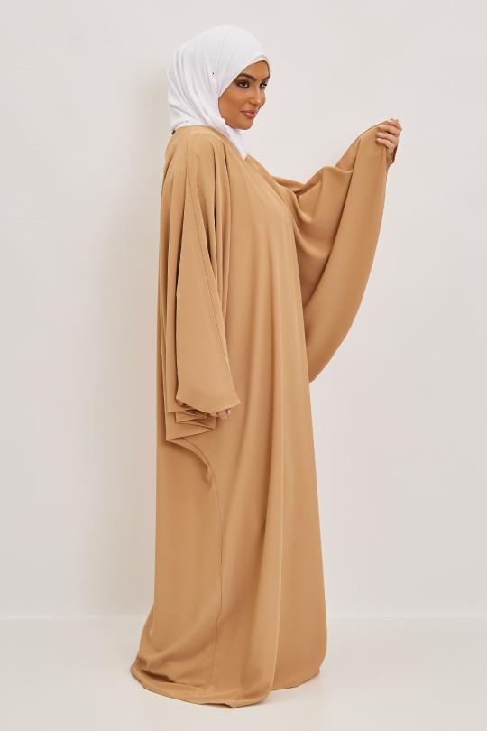 Abaya Femme Camel SILVER FASHION 2147 Efashion Paris