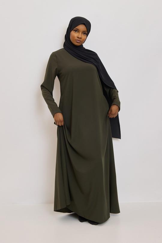 Abaya Femme Beige SILVER FASHION 2251 Efashion Paris