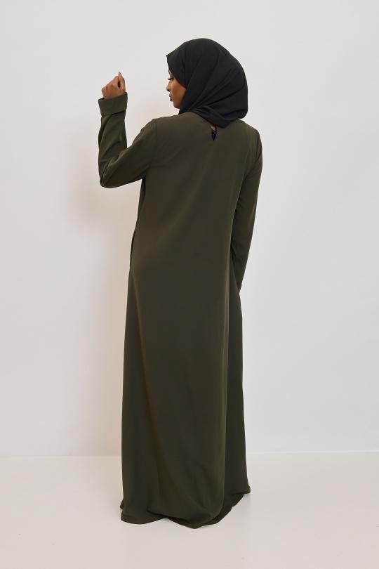 Abaya Femme Beige SILVER FASHION 2251 Efashion Paris