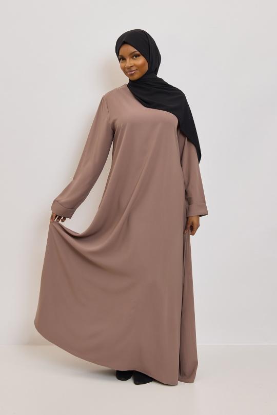 Abaya Femme Beige SILVER FASHION 2251 Efashion Paris
