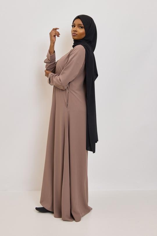 Abaya Femme Beige SILVER FASHION 2251 Efashion Paris