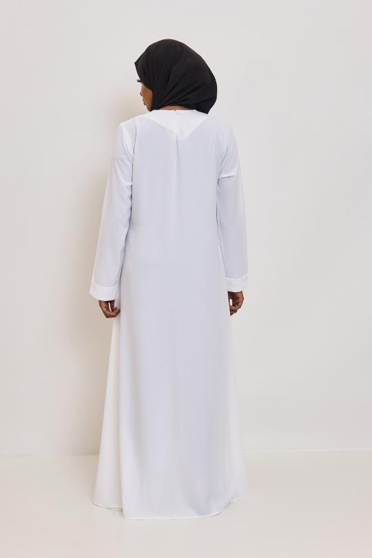 Abaya Femme Beige SILVER FASHION 2251 Efashion Paris
