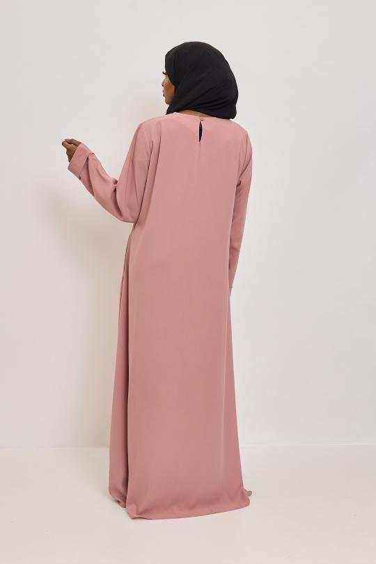 Abaya Femme Beige SILVER FASHION 2251 Efashion Paris