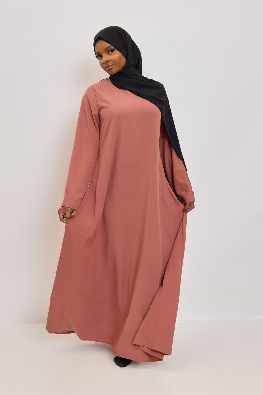 Abaya Femme Beige SILVER FASHION 2251 Efashion Paris