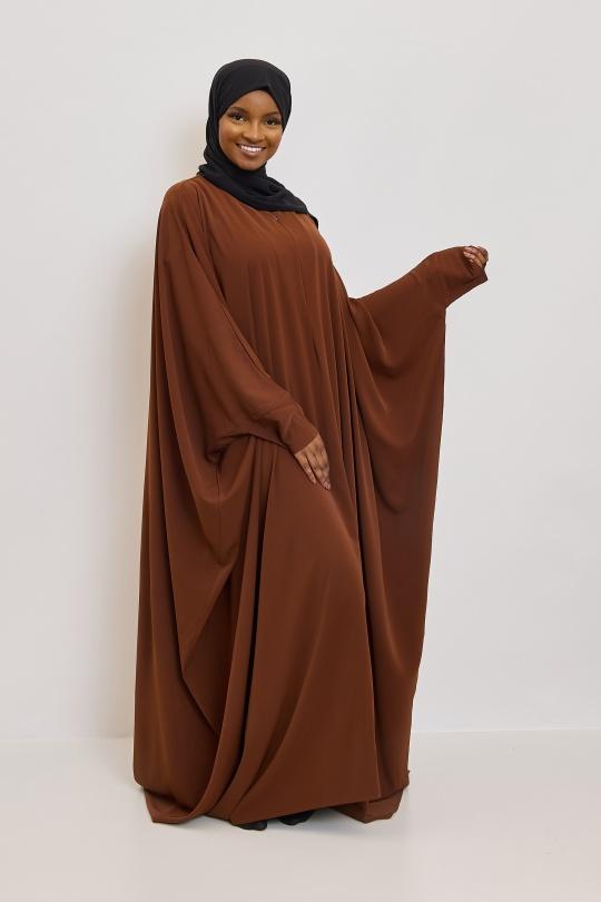 Abaya Femme Noir SILVER FASHION 6171 Efashion Paris