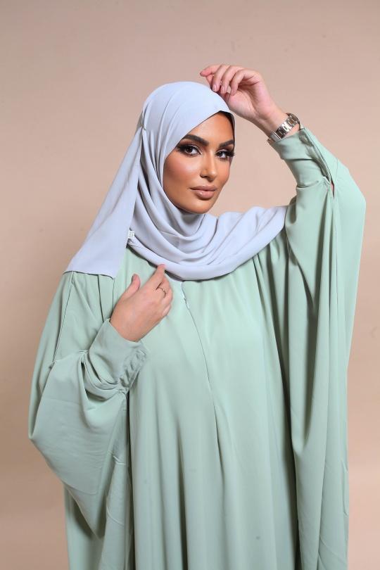 Abaya Femme Noir SILVER FASHION 6171 Efashion Paris
