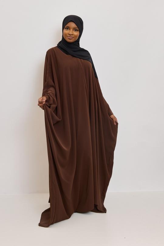 Abaya Femme Noir SILVER FASHION 6171 Efashion Paris