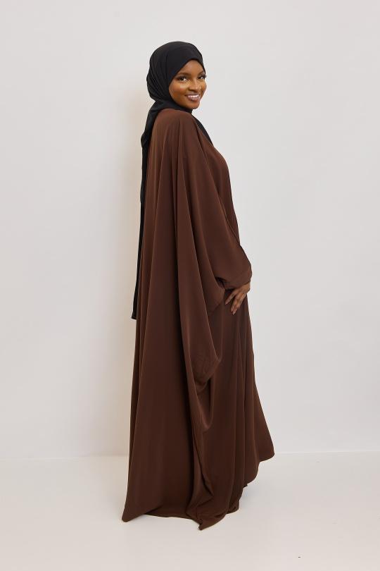 Abaya Femme Noir SILVER FASHION 6171 Efashion Paris