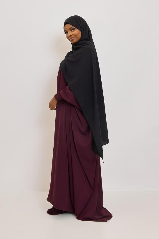 Abaya Femme Noir SILVER FASHION 6171 Efashion Paris