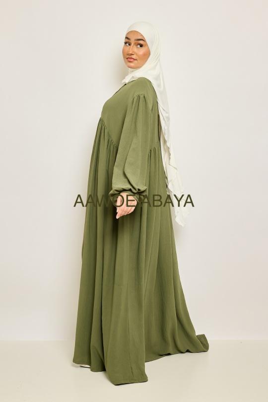 Abaya Femme Beige SILVER FASHION 2607 Efashion Paris