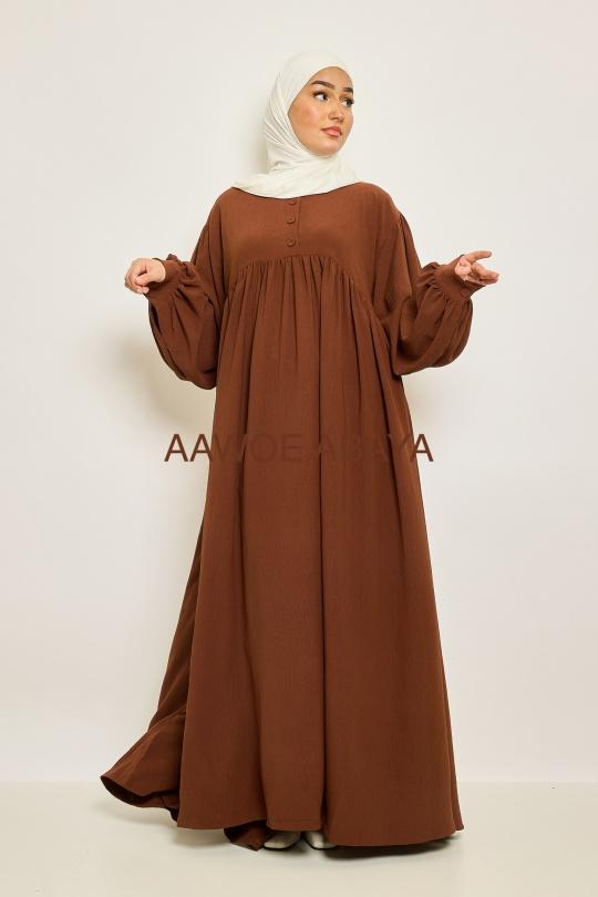 Abaya Femme Beige SILVER FASHION 2607 Efashion Paris