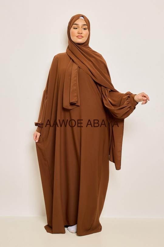 Abaya Femme Beige SILVER FASHION 2333 Efashion Paris