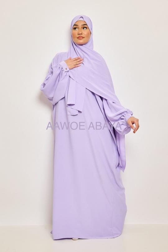Abaya Femme Beige SILVER FASHION 2333 Efashion Paris