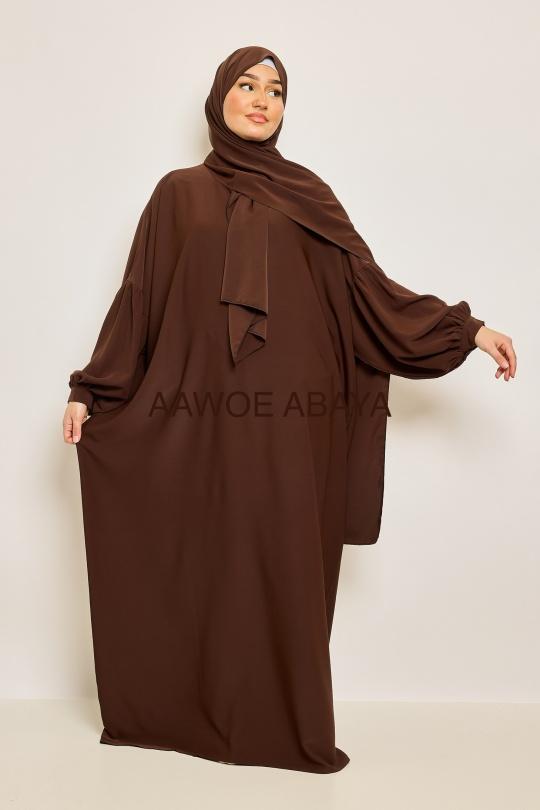 Abaya Femme Beige SILVER FASHION 2333 Efashion Paris