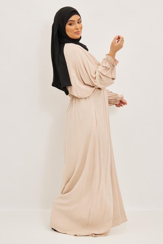 Abaya Femme Noir SILVER FASHION 2064 Efashion Paris