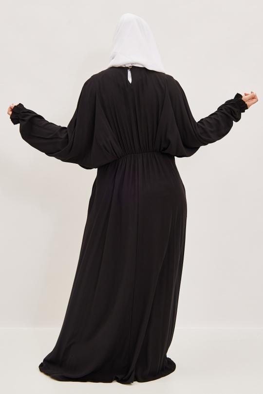 Abaya Femme Noir SILVER FASHION 2064 Efashion Paris