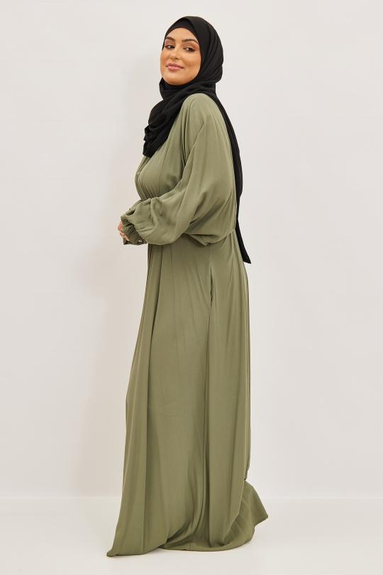 Abaya Femme Noir SILVER FASHION 2064 Efashion Paris