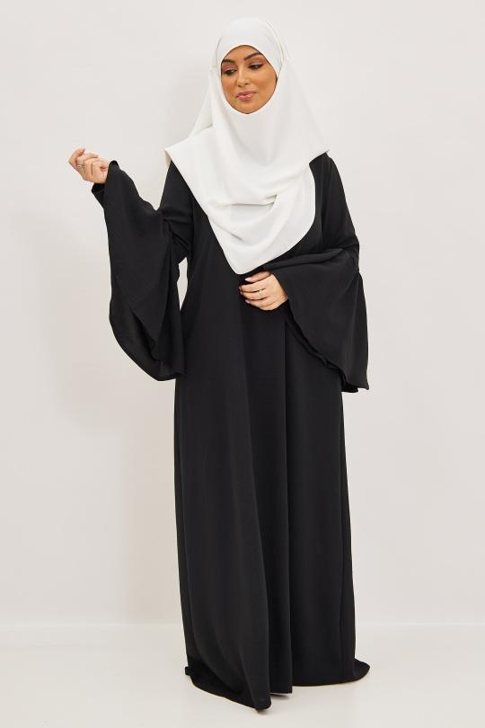 Abaya Femme Noir SILVER FASHION 2104 Efashion Paris
