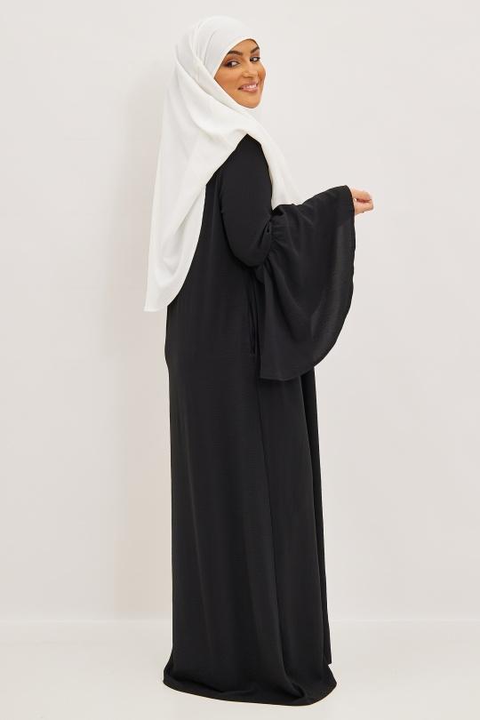 Abaya Femme Noir SILVER FASHION 2104 Efashion Paris