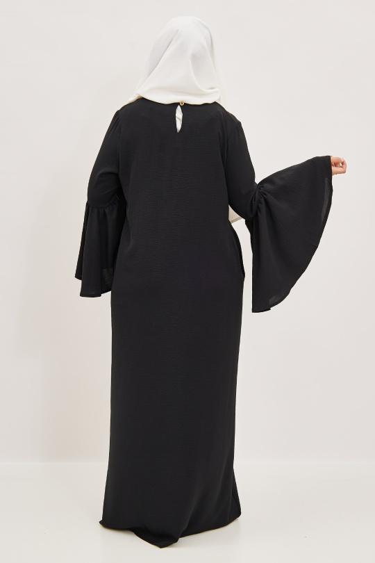 Abaya Femme Noir SILVER FASHION 2104 Efashion Paris