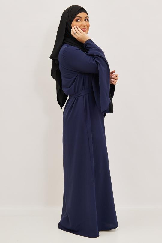 Abaya Femme Noir SILVER FASHION 2104 Efashion Paris