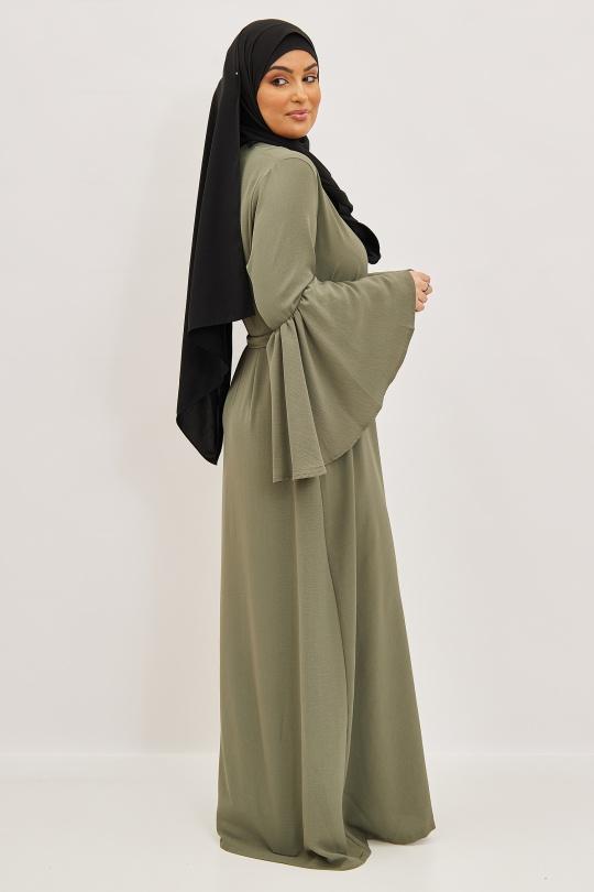 Abaya Femme Noir SILVER FASHION 2104 Efashion Paris
