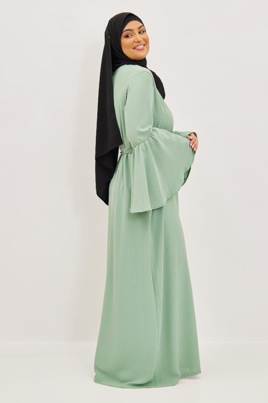 Abaya Femme Noir SILVER FASHION 2104 Efashion Paris